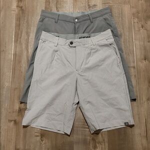 Adidas Golf Shorts Bundle, Gray & Gray+White, Sz 30